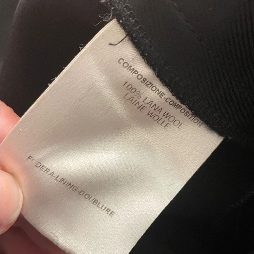Gucci Men's Black Crisp Laine Wool Dress Pants